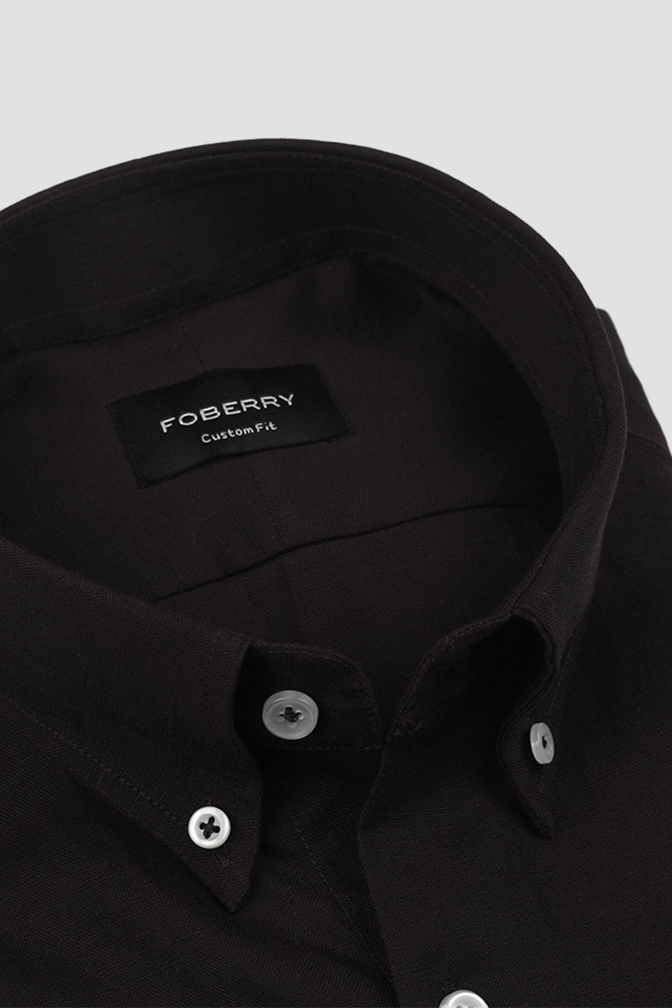 Dark Brown EU Linen Shirt