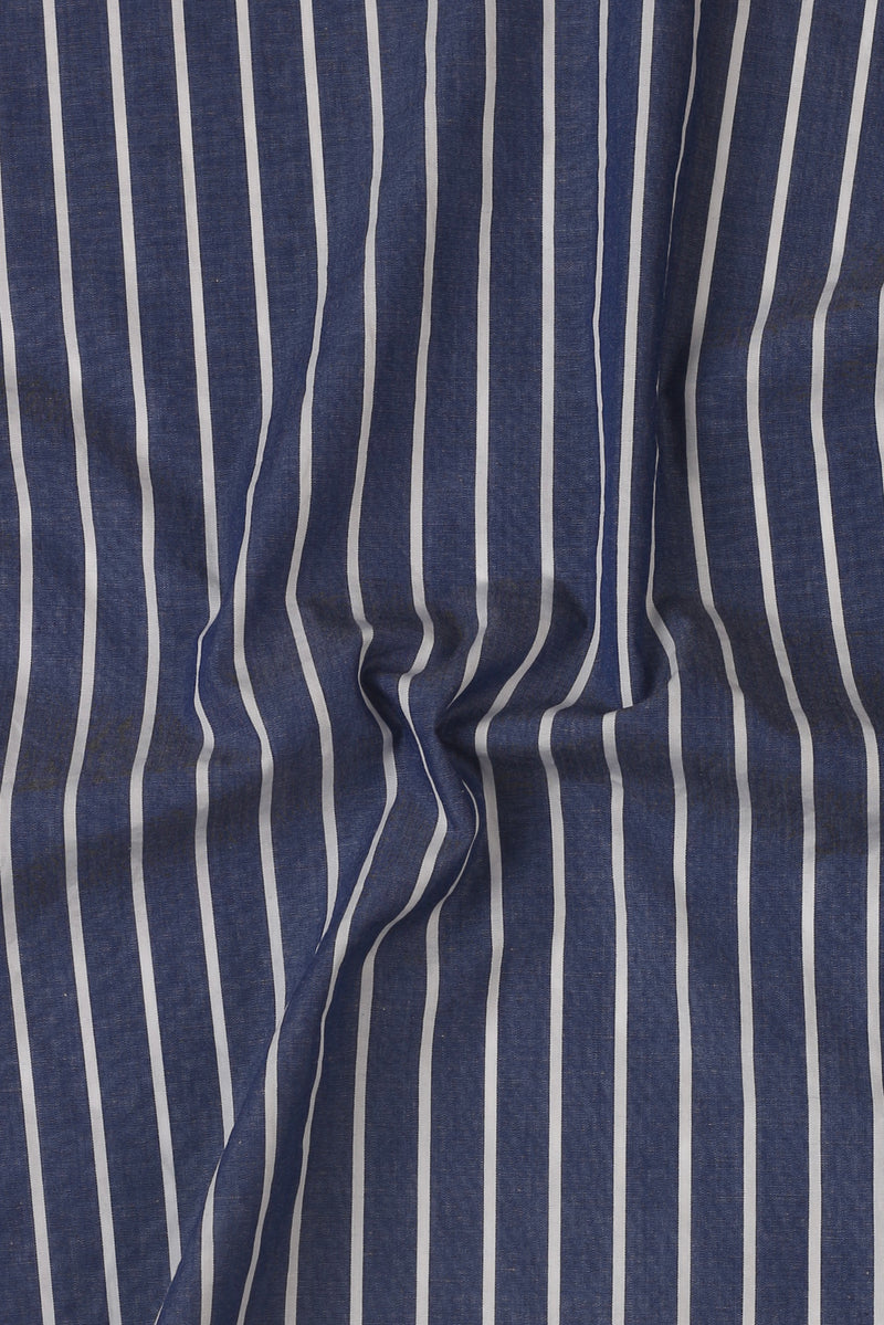 Denim Blue Striped Shirt