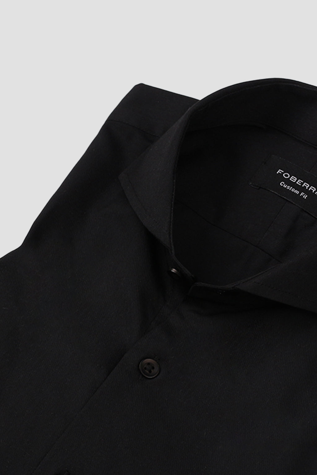 Jet Black Performance Stretch Shirt - Foberry Pakistan