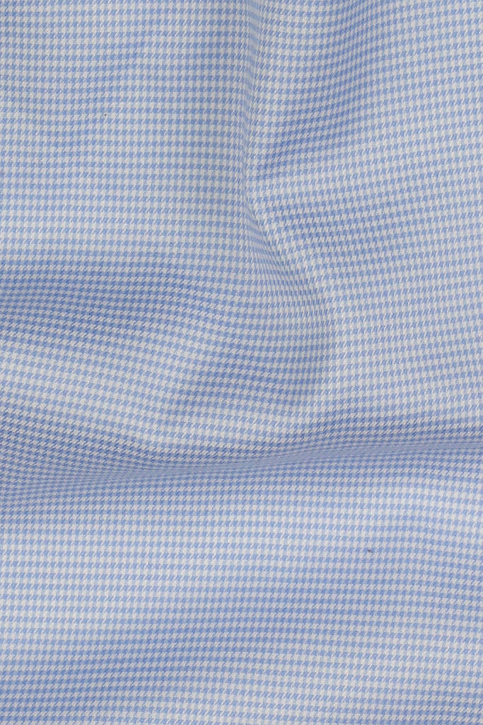 Soft Sky Blue Houndstooth