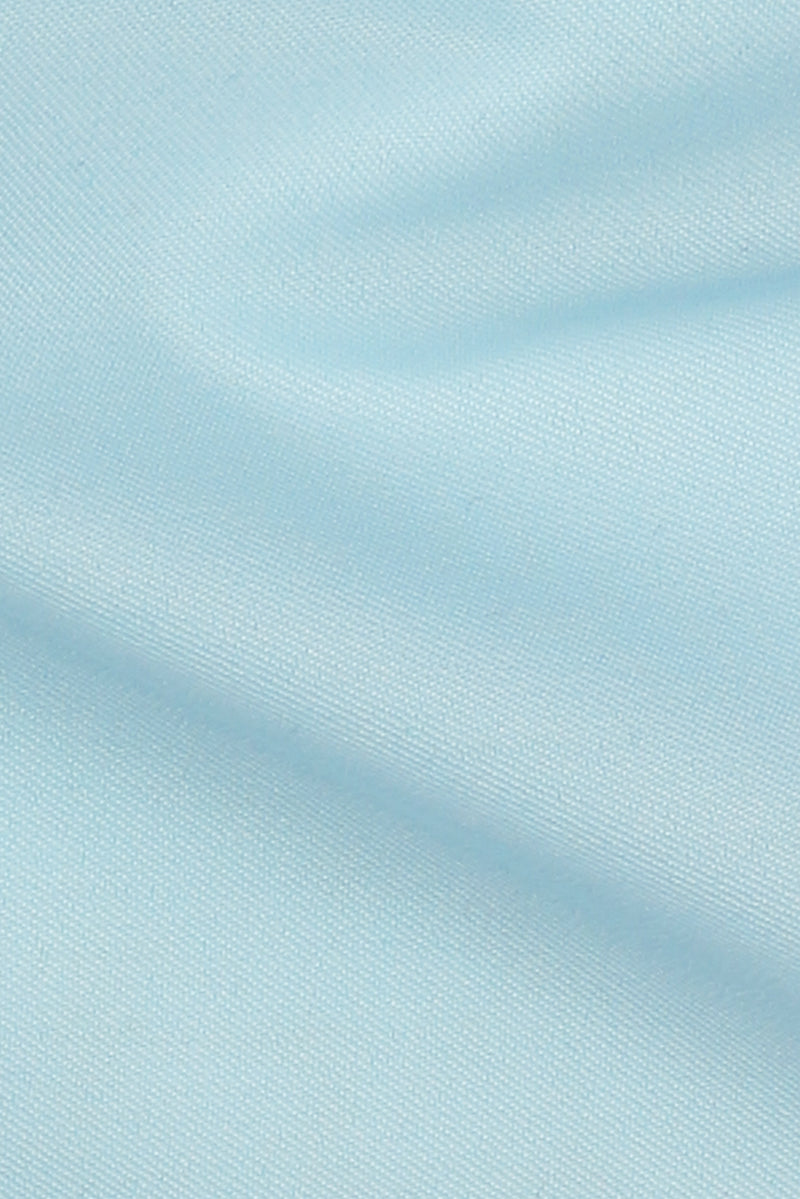 Soft Aqua Blue Twill
