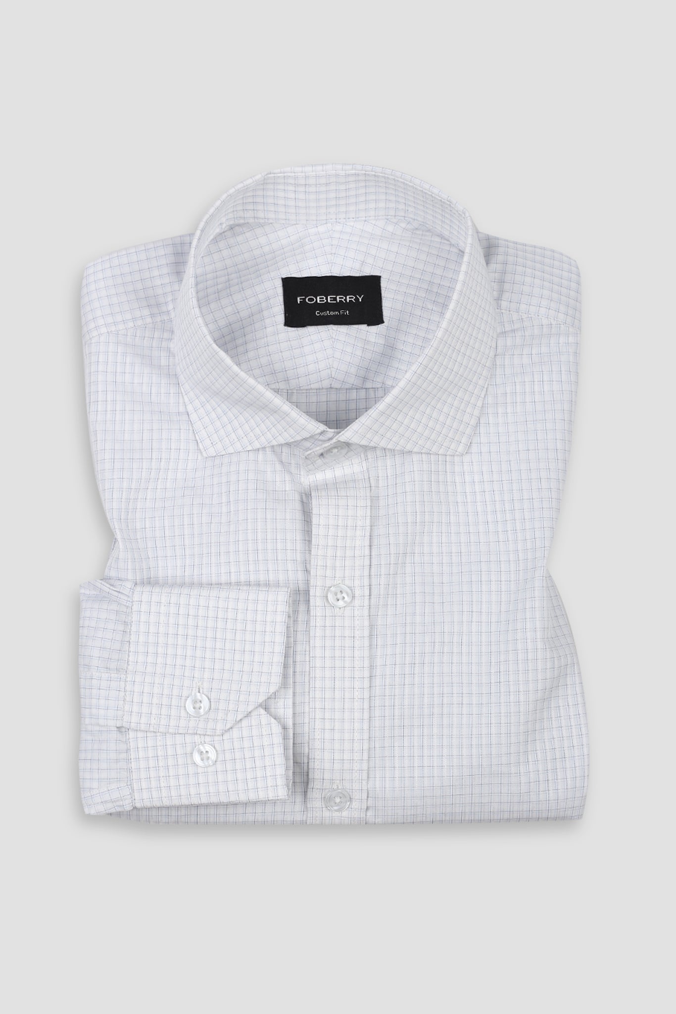 Blue Minibox Structured Shirt
