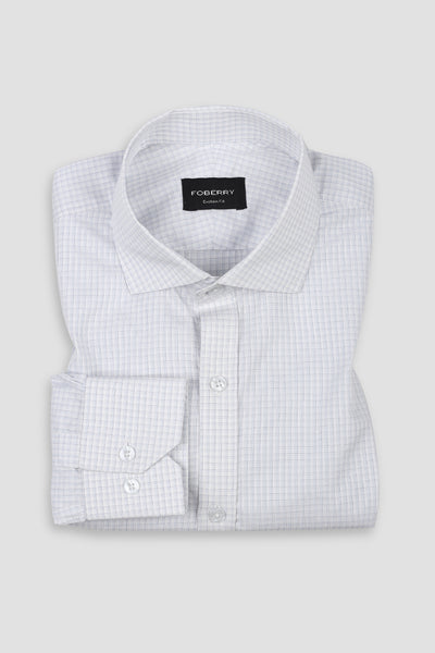 Blue Minibox Structured Shirt