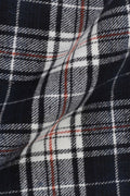 Black Blue Madras Winter Flannel