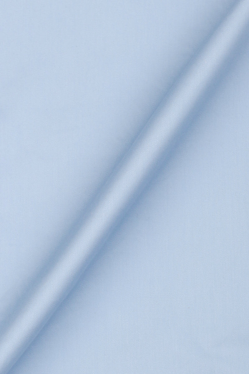Soft Sky Blue Egyptian Poplin Shirt