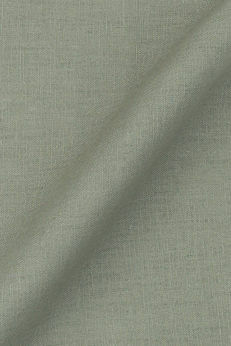 Light Seawood Green Irish Linen Shirt