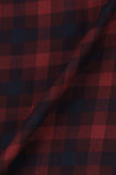 Soft Maroon & Blue Buffalo Check Winter Flannel
