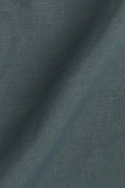Metalic Grey  Fine Italian Linen