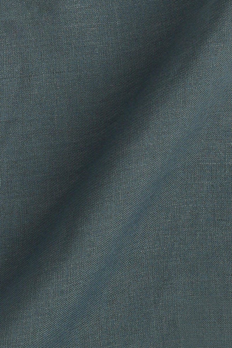 Metalic Grey  Fine Italian Linen