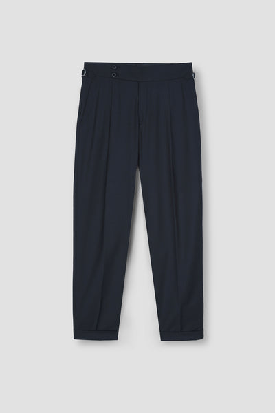 Blueish Grey Tropical Wool Blended Dress Pant