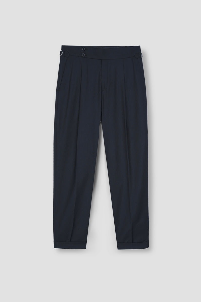 Blueish Grey Tropical Wool Blended Dress Pant