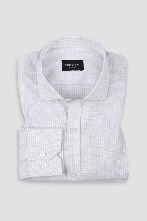 Blue Minibox Structured Shirt