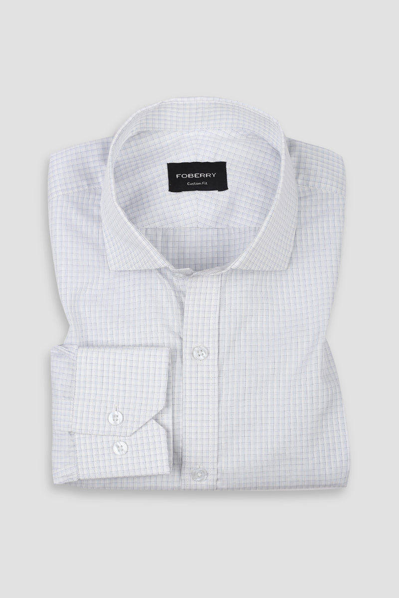 Blue Minibox Structured Shirt