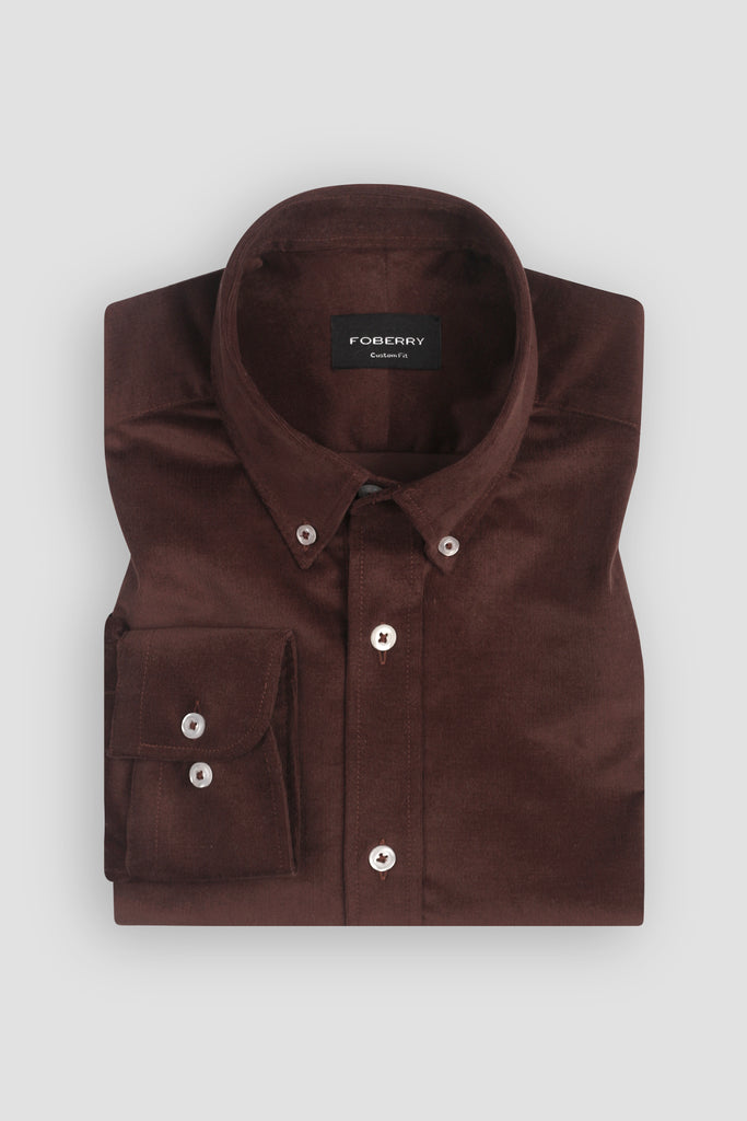 Soft Brown Corduroy Shirt