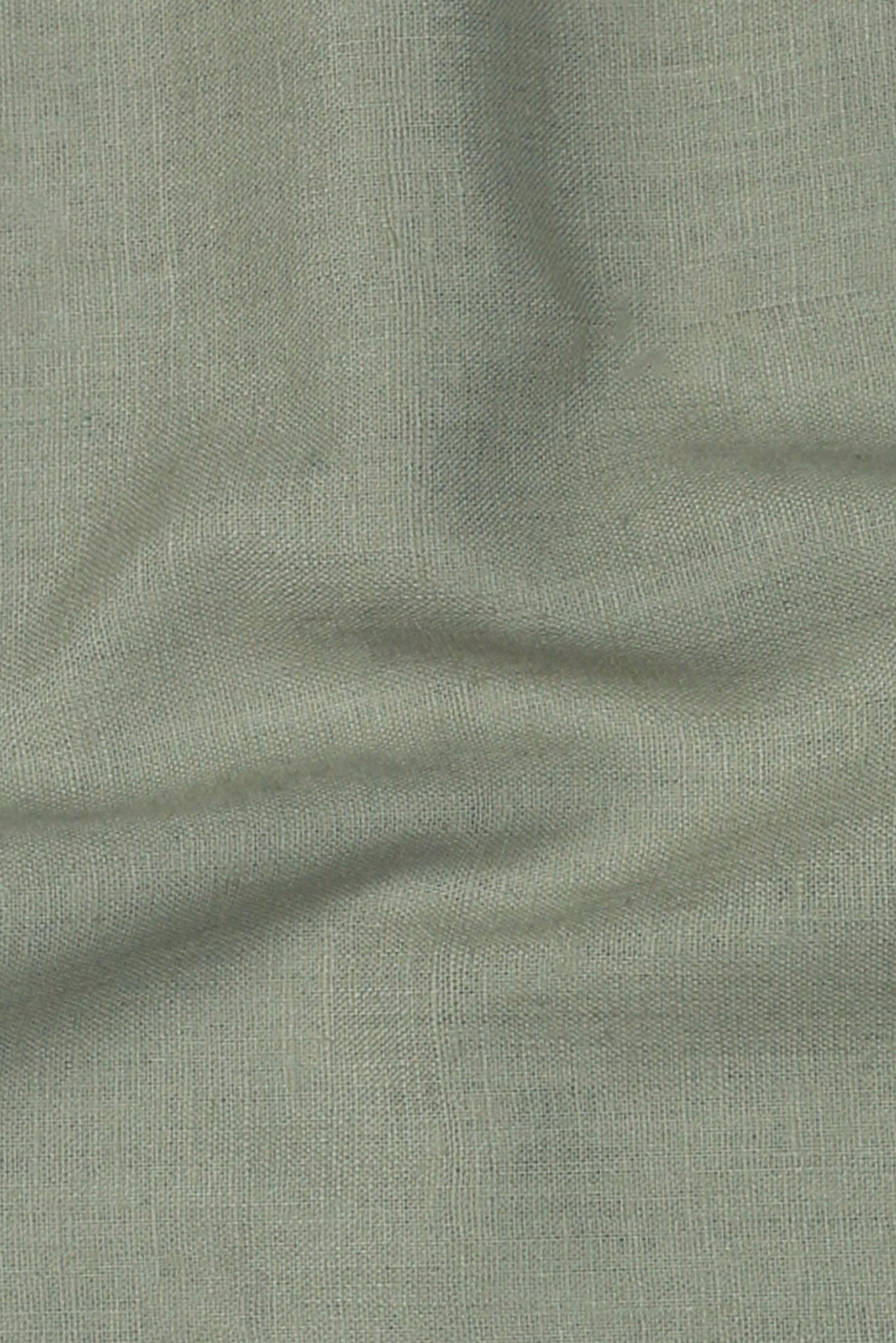 Light Seawood Green Irish Linen Shirt
