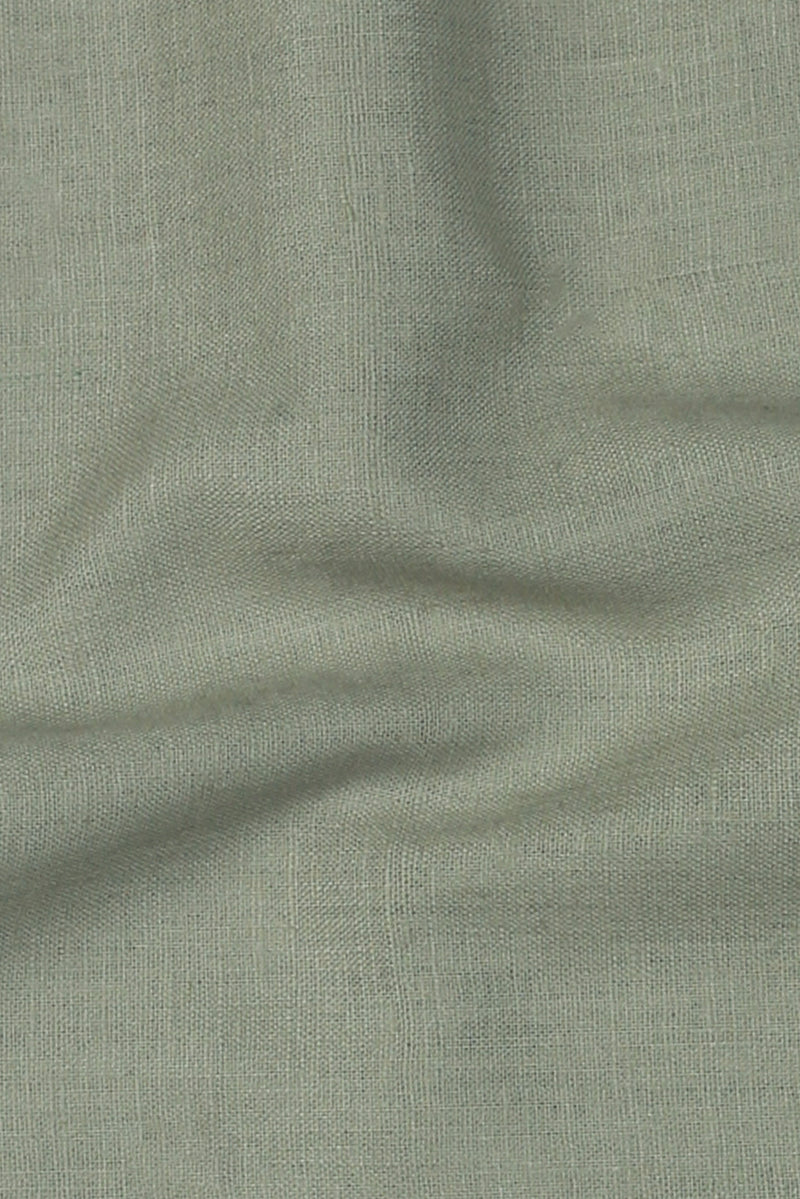 Light Seawood Green Irish Linen Shirt