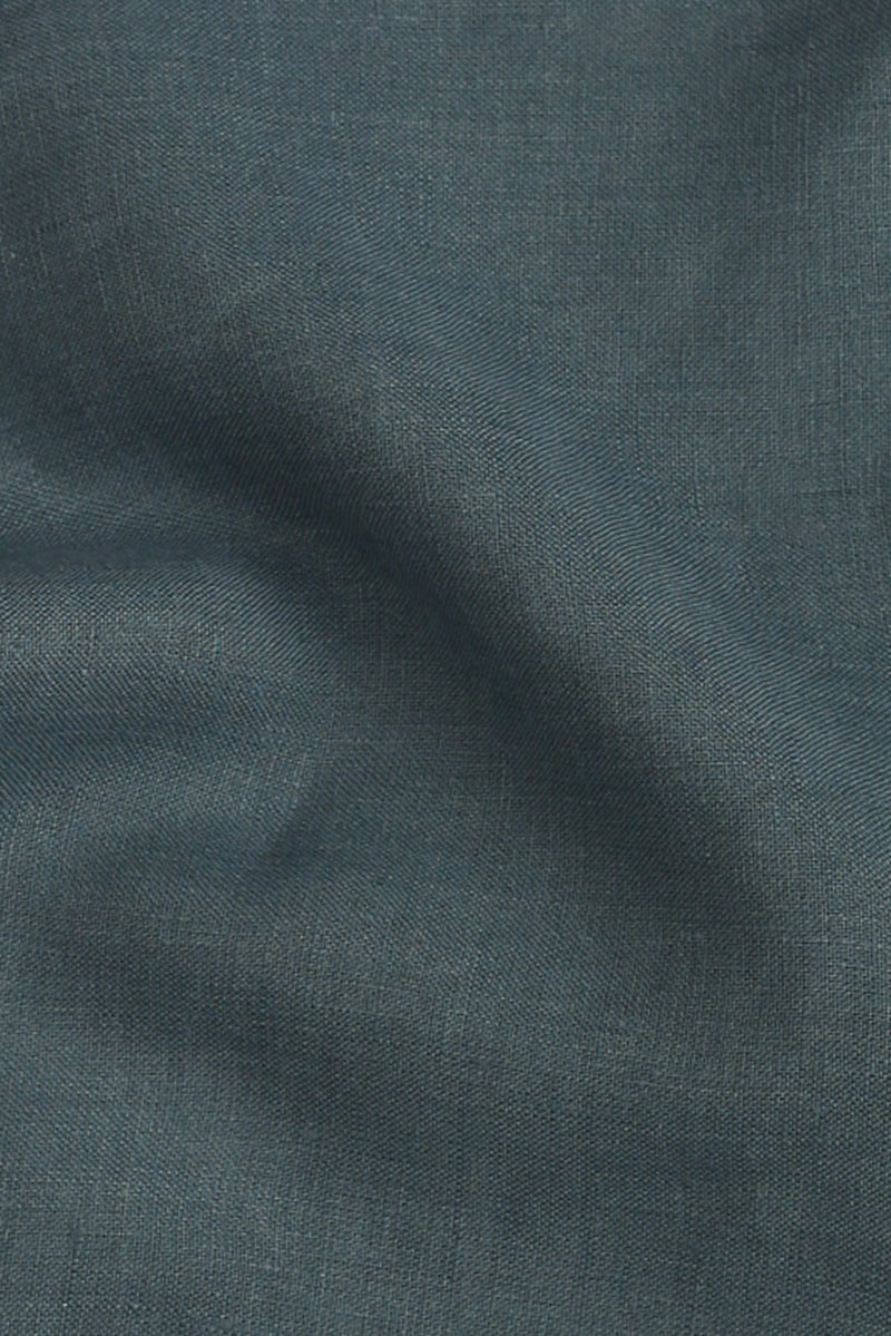Metalic Grey  Fine Italian Linen