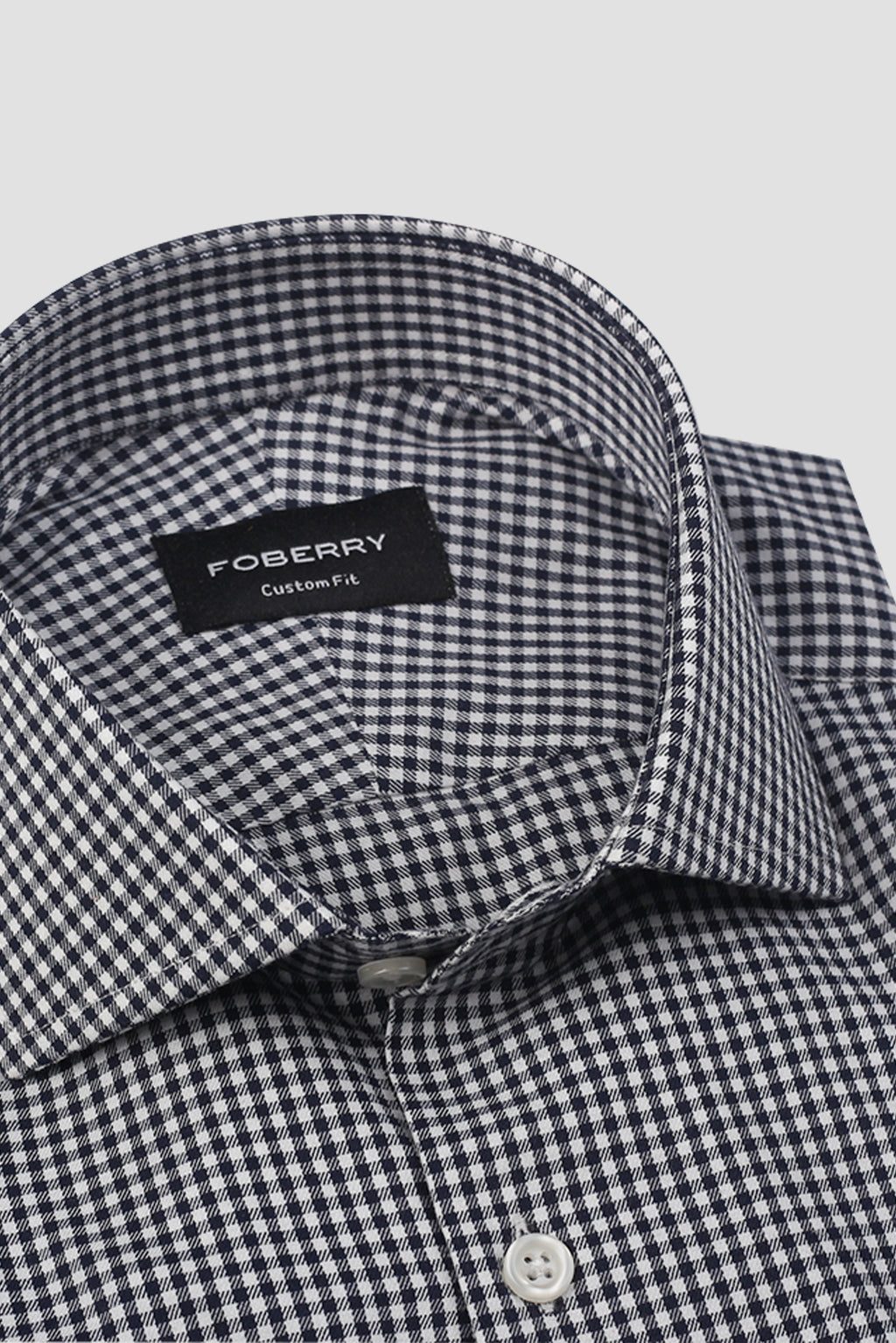 Midnight Blue Gingham Shirt