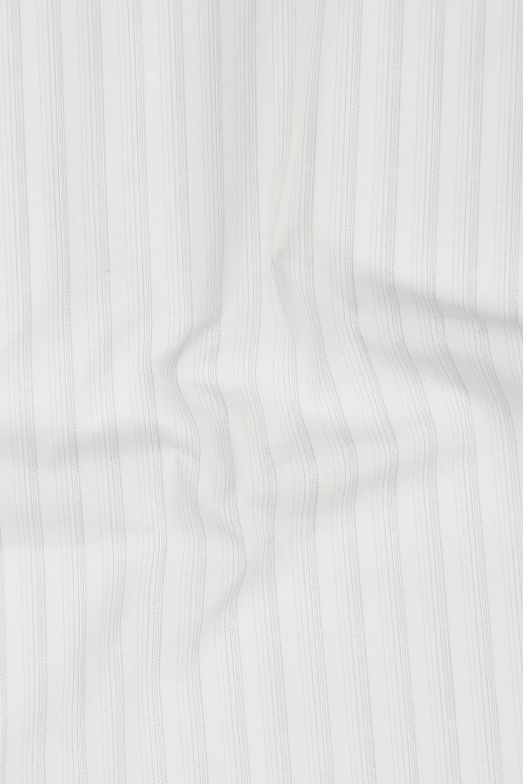 Soft Lilac Structured Barcode Striped Shirt