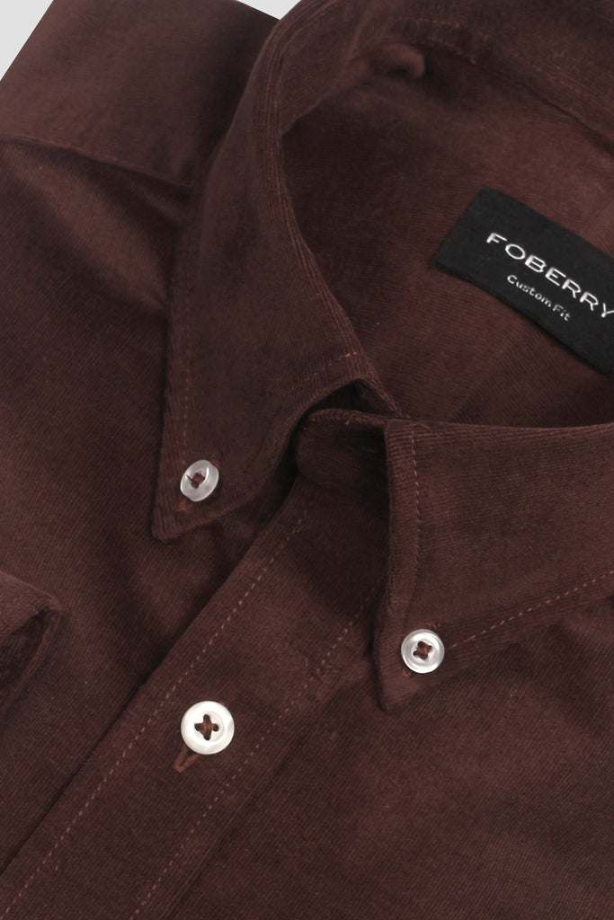 Soft Brown Corduroy Shirt
