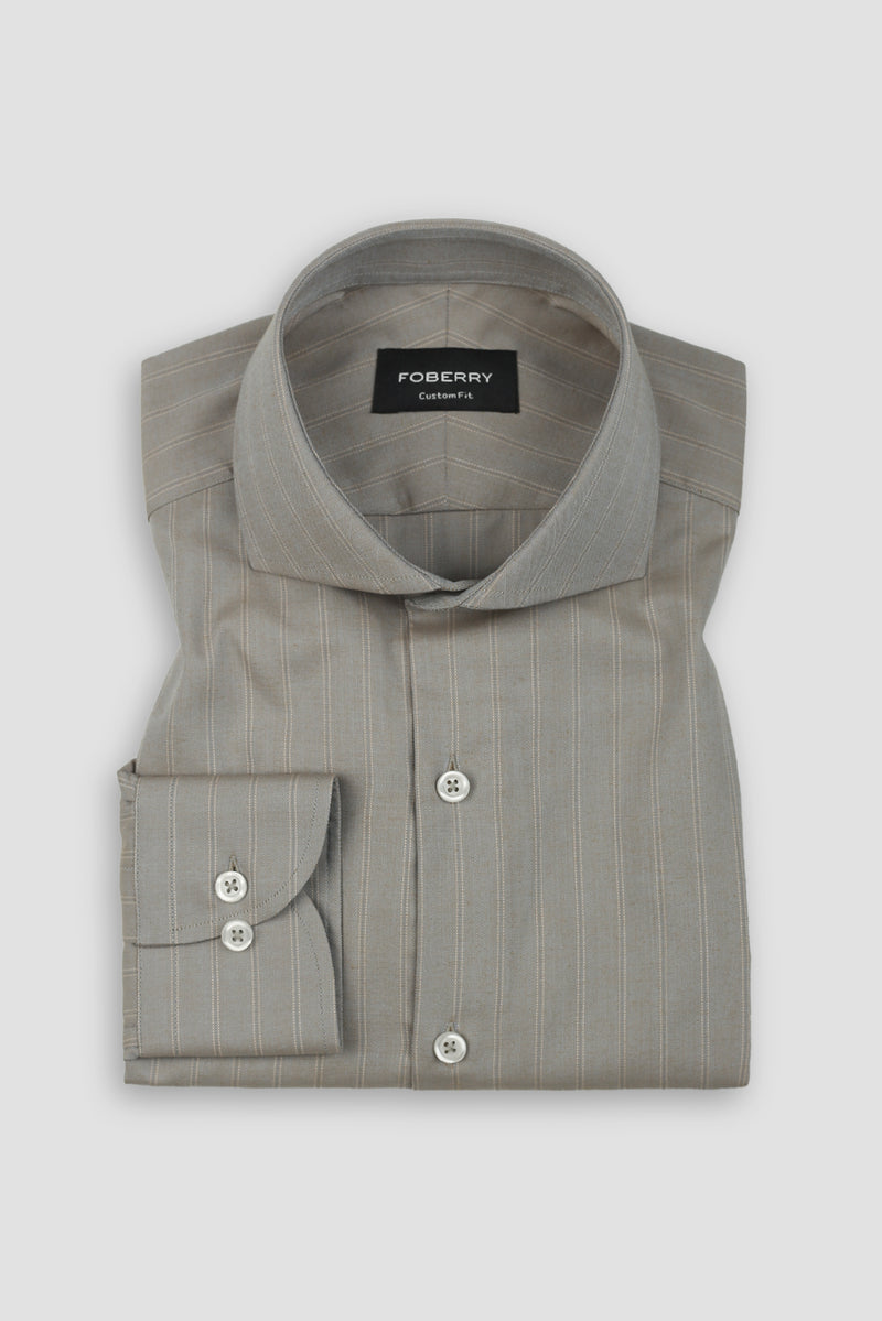Oxford Copper Striped Shirt
