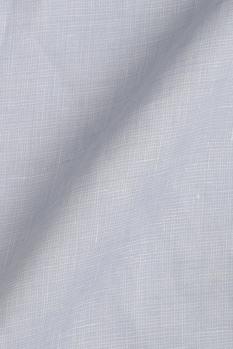 Ice Blue Slub Fine Italian Linen