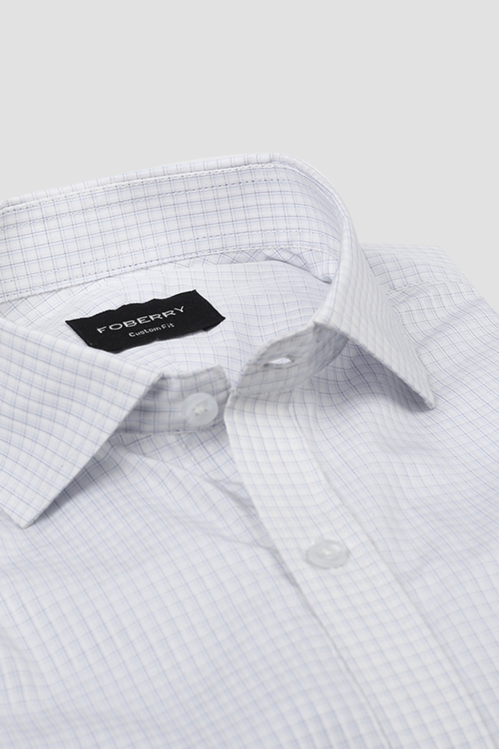 Blue Minibox Structured Shirt