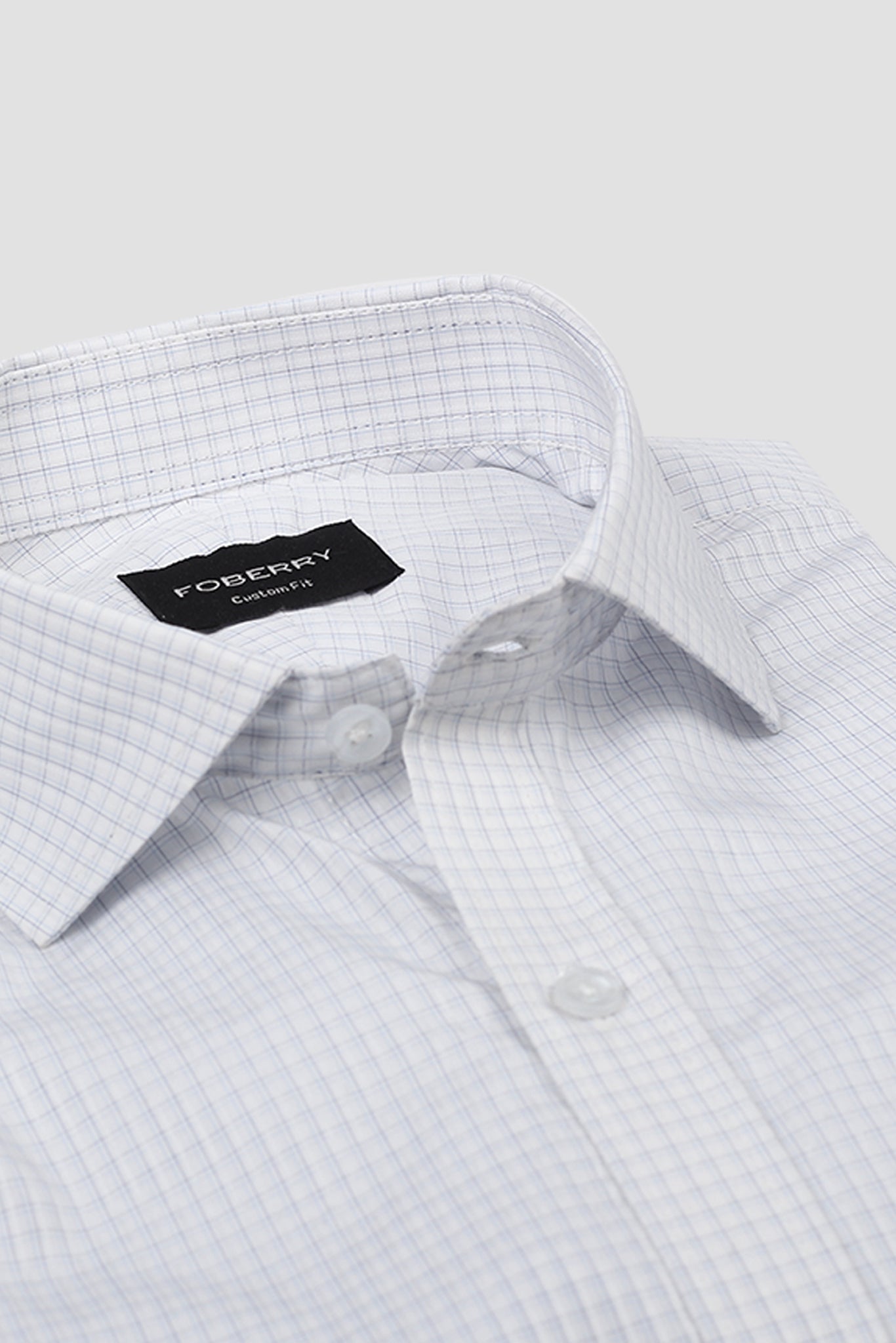 Blue Minibox Structured Shirt
