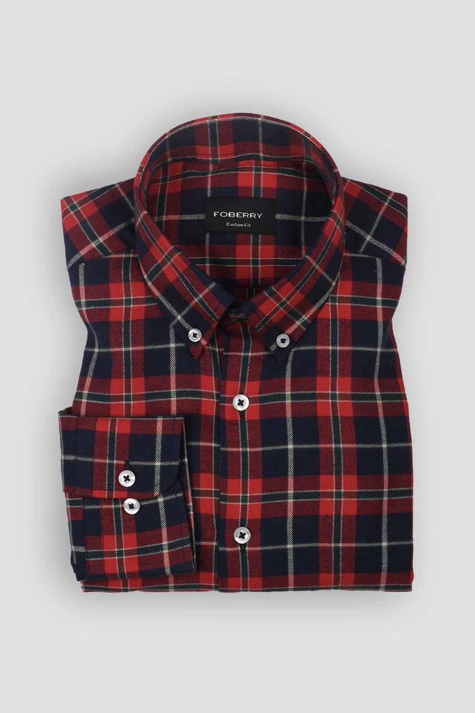 RGB Tartan Winter Flannel Shirt