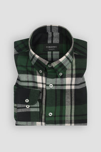 Forrest Green Tartan Winter Flannel Shirt