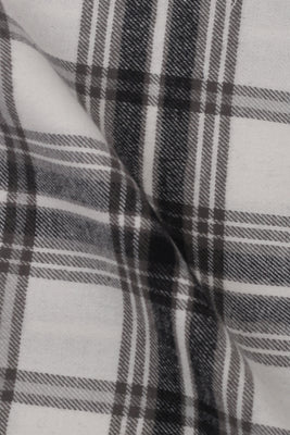 Black & White Plaid Winter Flannel