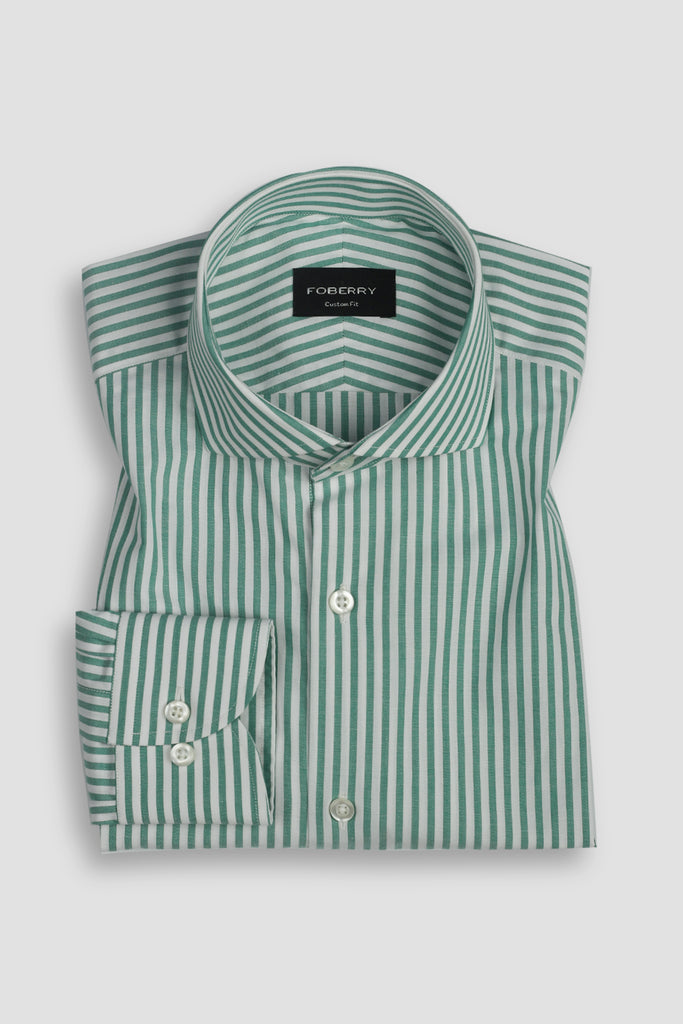 Parrot Green Bengal Stripes Shirt