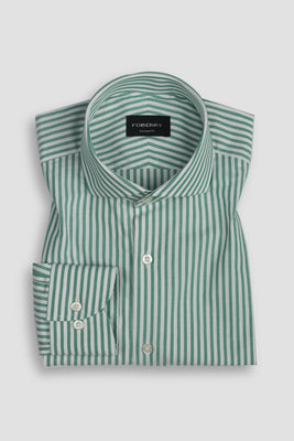 Parrot Green Bengal Stripes Shirt
