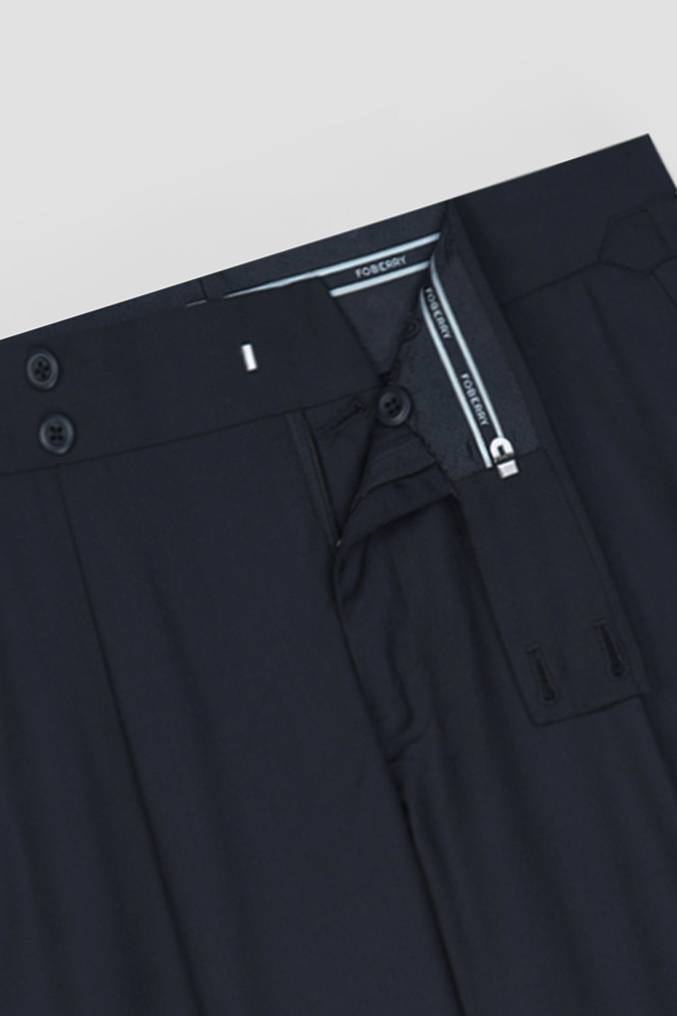 Blueish Grey Tropical Wool Blended Dress Pant