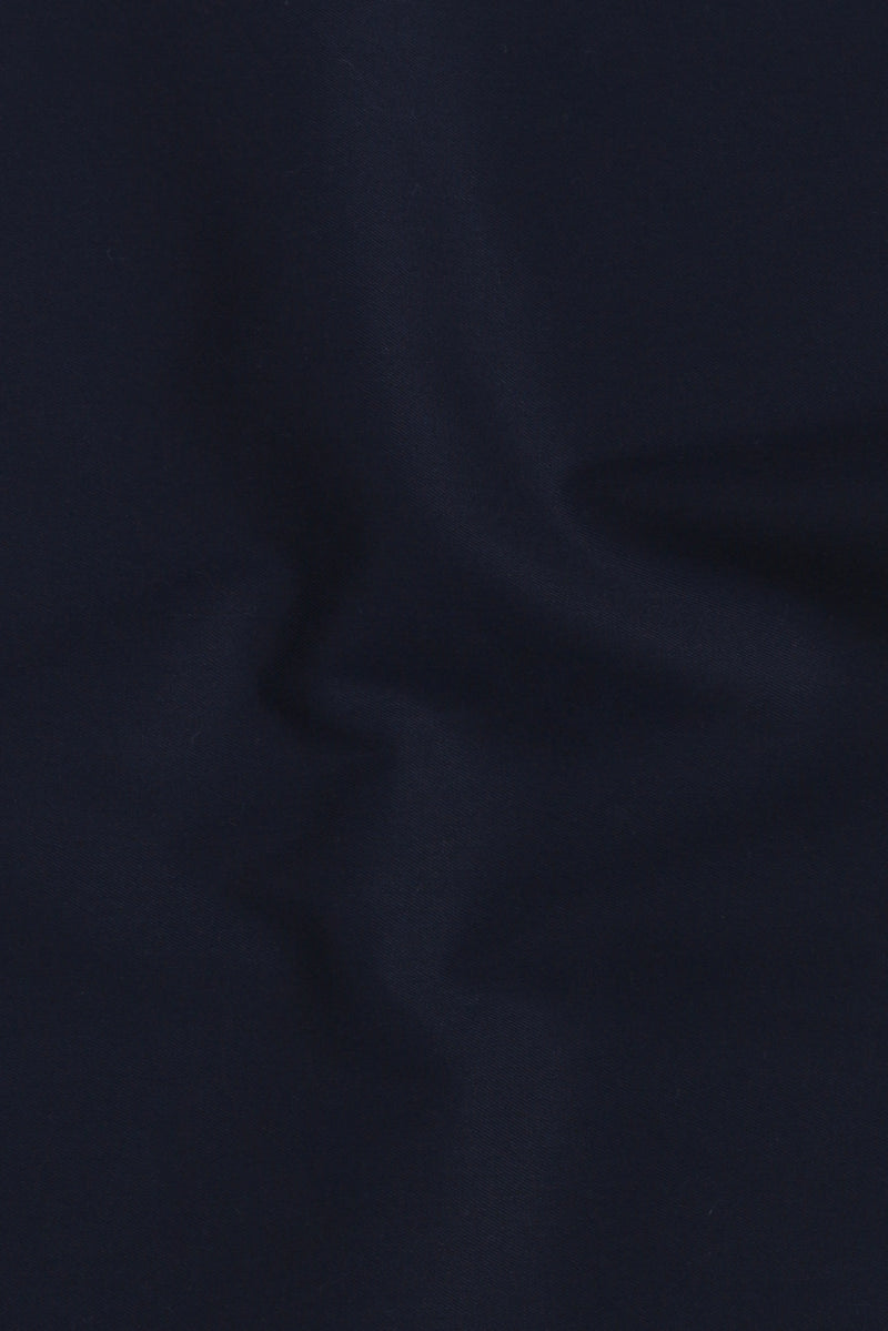 Navy Blue Egyptian Twill
