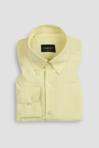 Yellow Lime Italian Linen Shirt