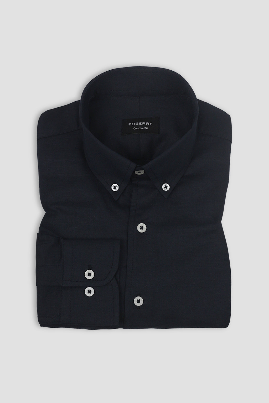 Midnight Blue Featherweight Italian Linen - Foberry Pakistan