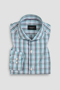 Soft Blue Green Gingham Shirt