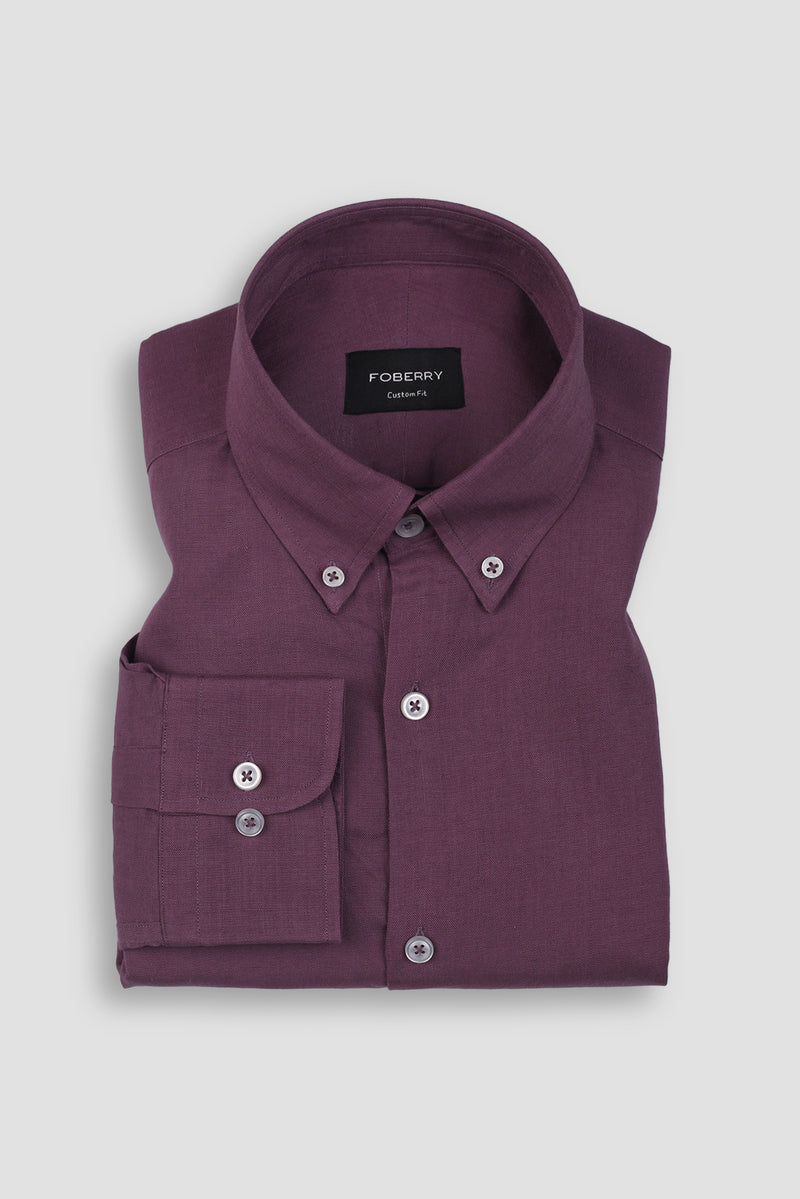 Purple EU Linen Shirt