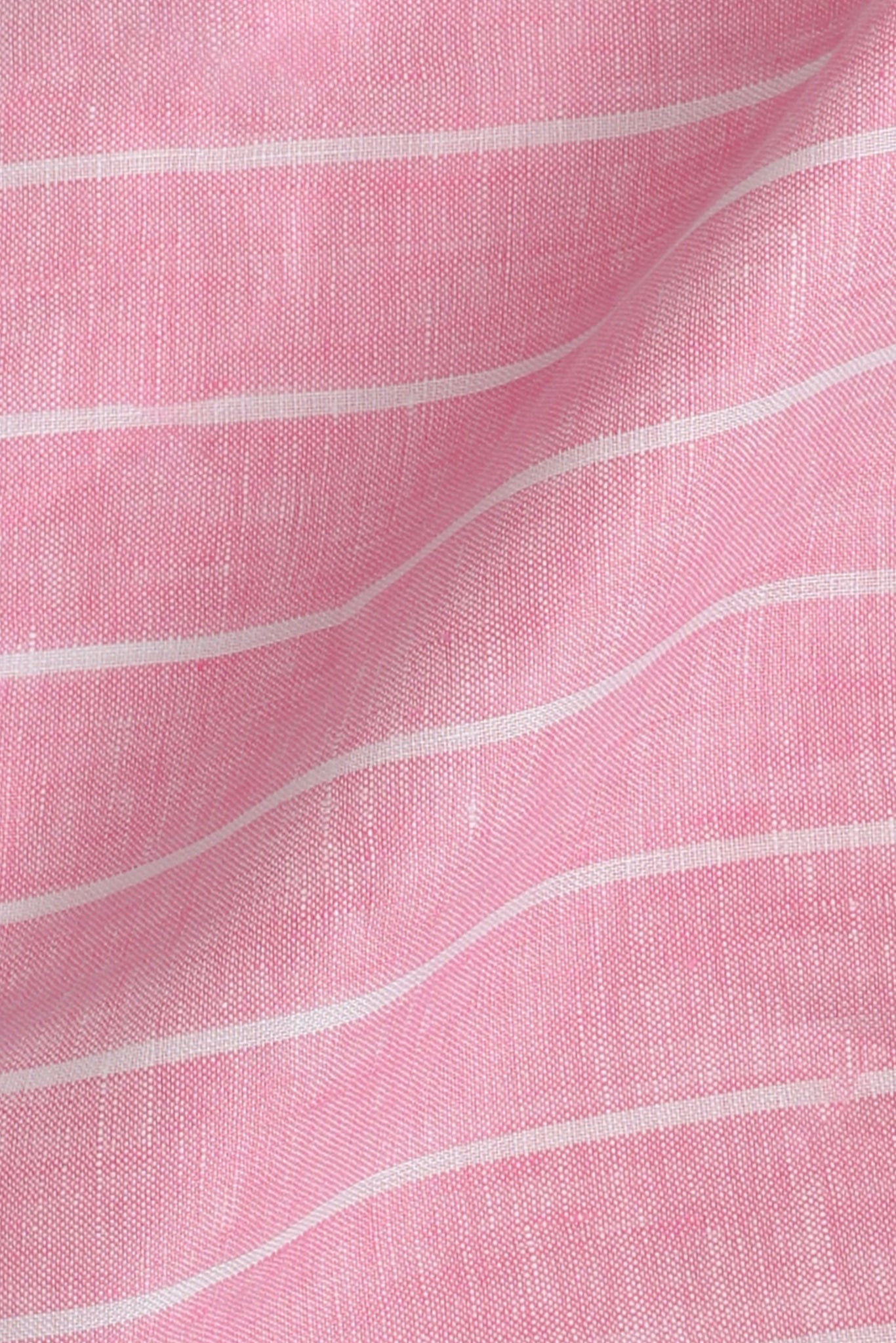 Pink Striped Fine Italian Linen