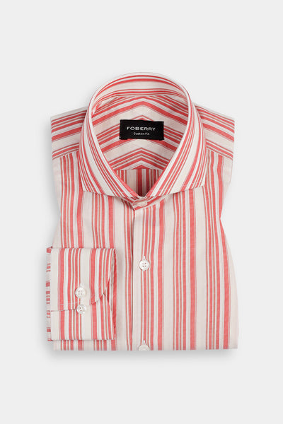 Fuchsia Barcode Striped Shirt