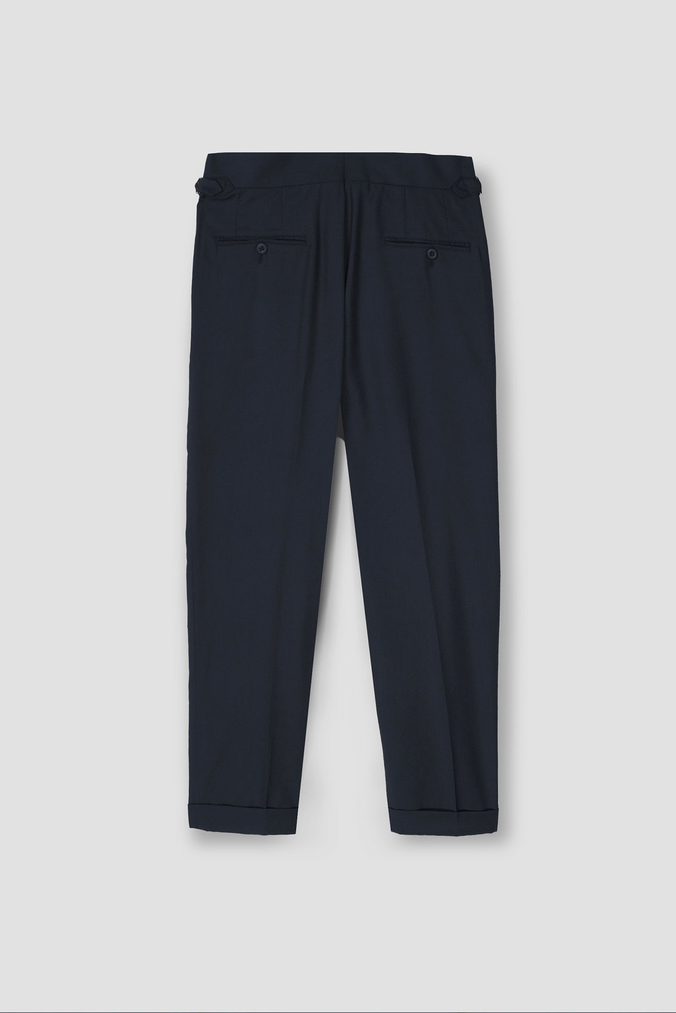 Blueish Grey Tropical Wool Blended Dress Pant