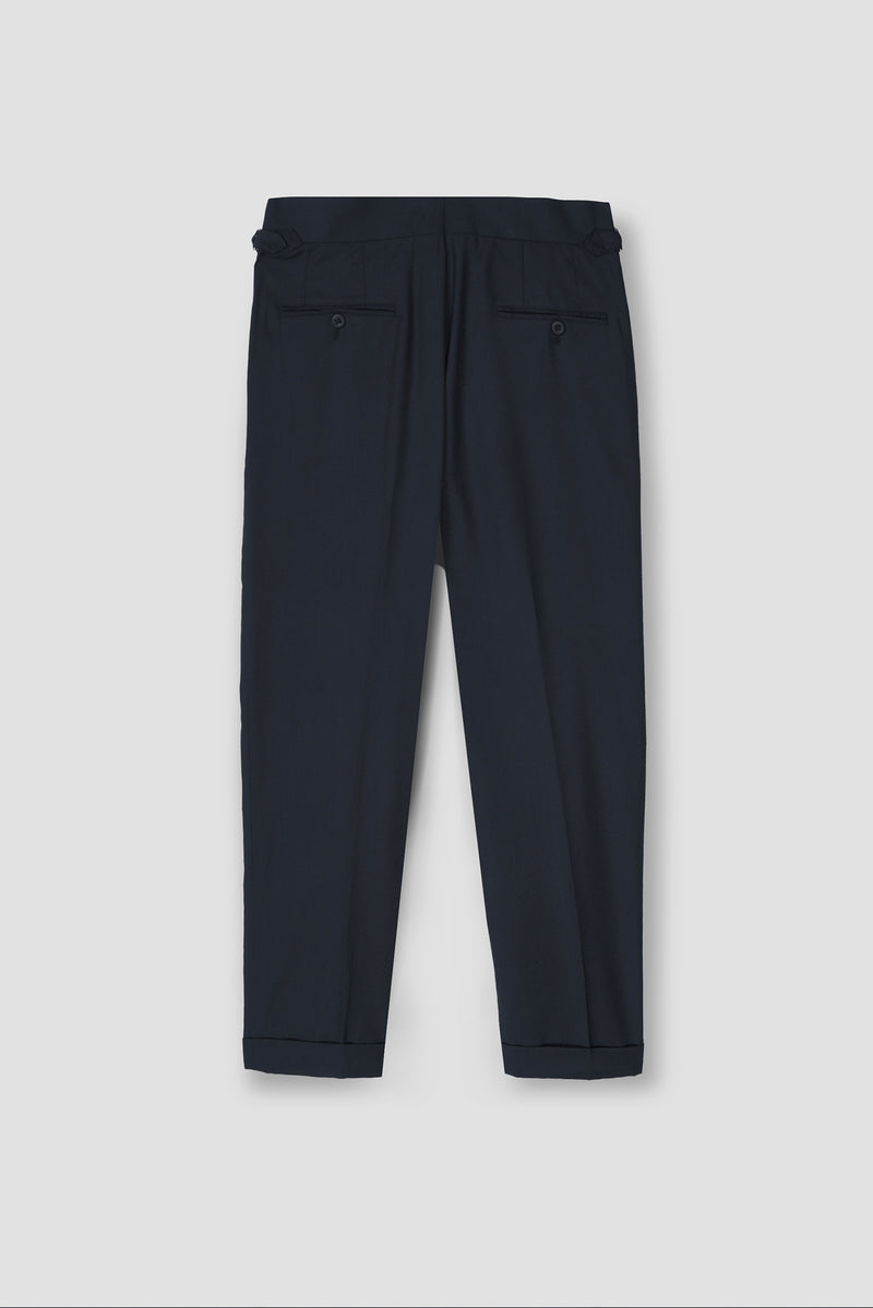 Blueish Grey Tropical Wool Blended Dress Pant