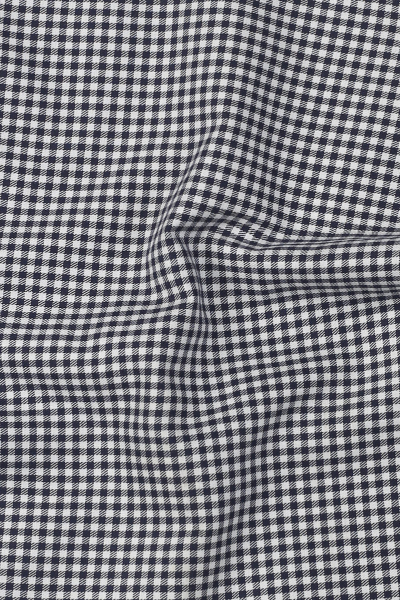 Midnight Blue Gingham Shirt