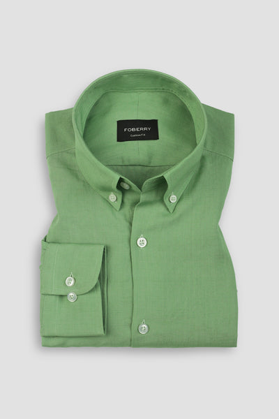 Parrot Green EU Linen Shirt