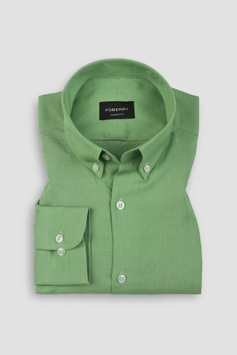 Parrot Green EU Linen Shirt