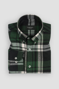Forrest Green Tartan Winter Flannel Shirt