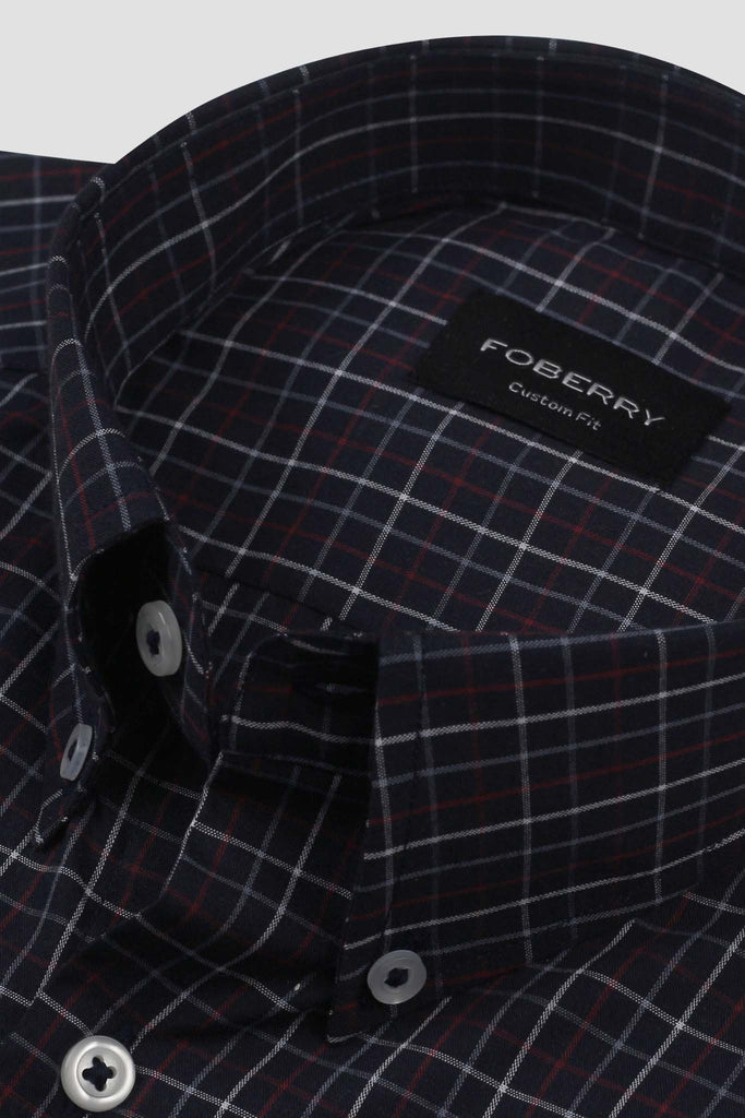 Black Tattersall Check Shirt