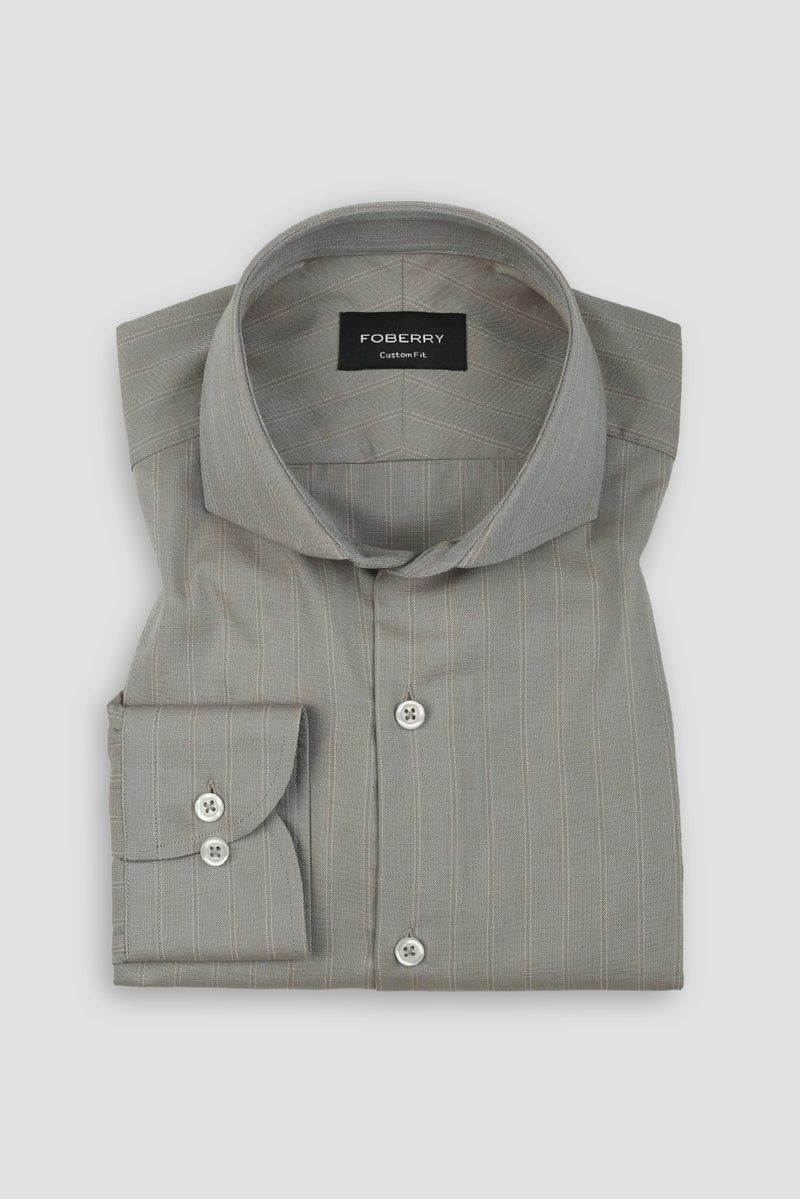 Oxford Copper Striped Shirt
