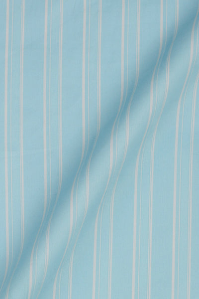 Aqua Blue Parallel Striped